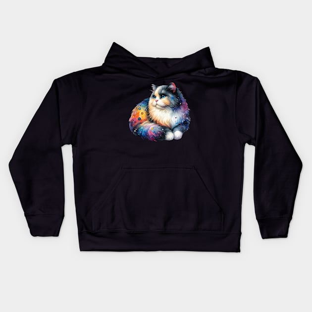 Galactic Kitty Kids Hoodie by CAutumnTrapp